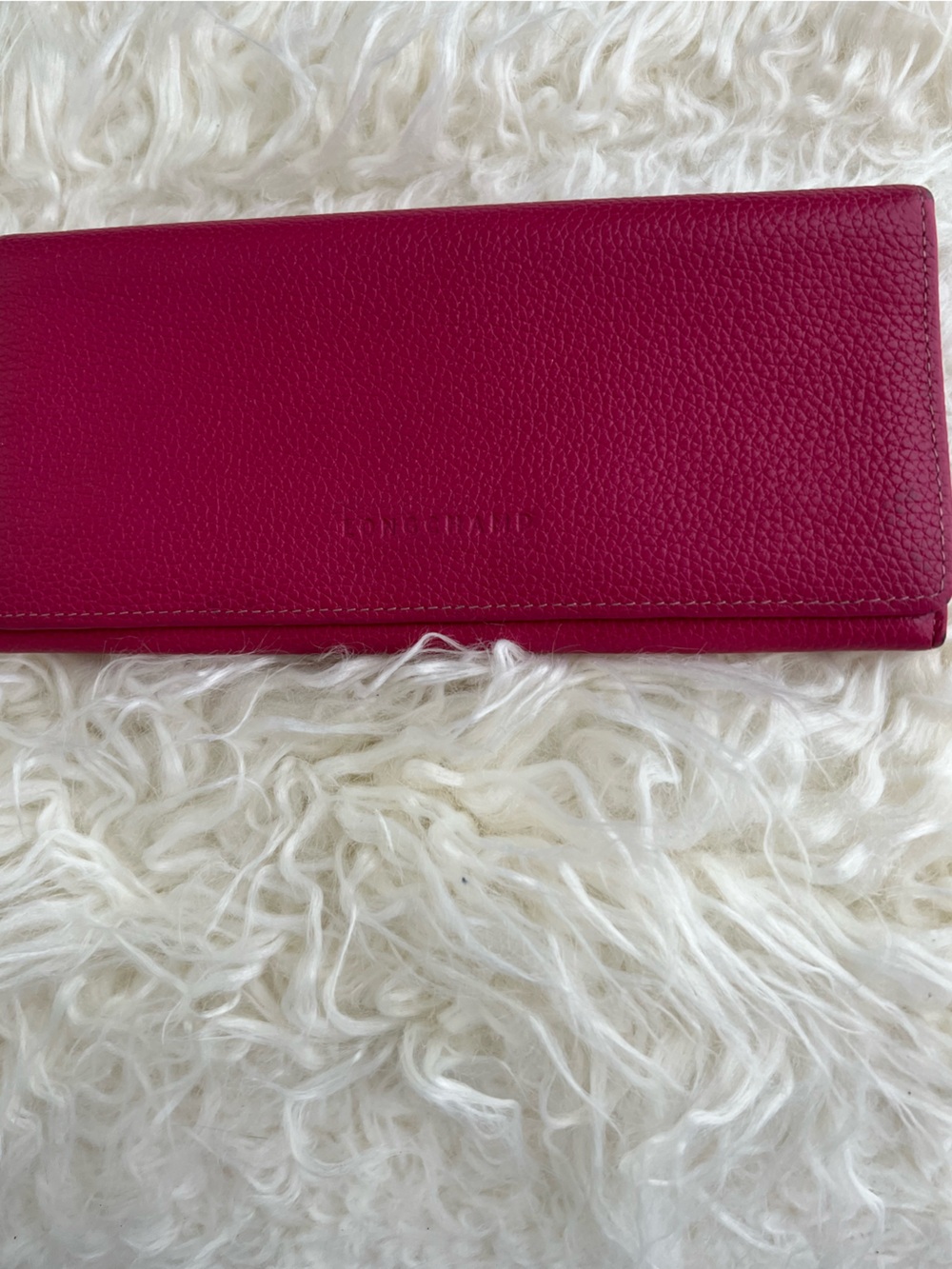 Longchamp Le Foulonné Continental Leather Wallet